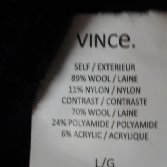 Vince Women's Sherpa Boucle Coat Sz Large Peacoat - Picture 4 of 8